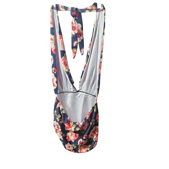 Coscoship Care for life Floral Print One-Piece Swimsuit With Open Back & Adjusta - Picture 5 of 16